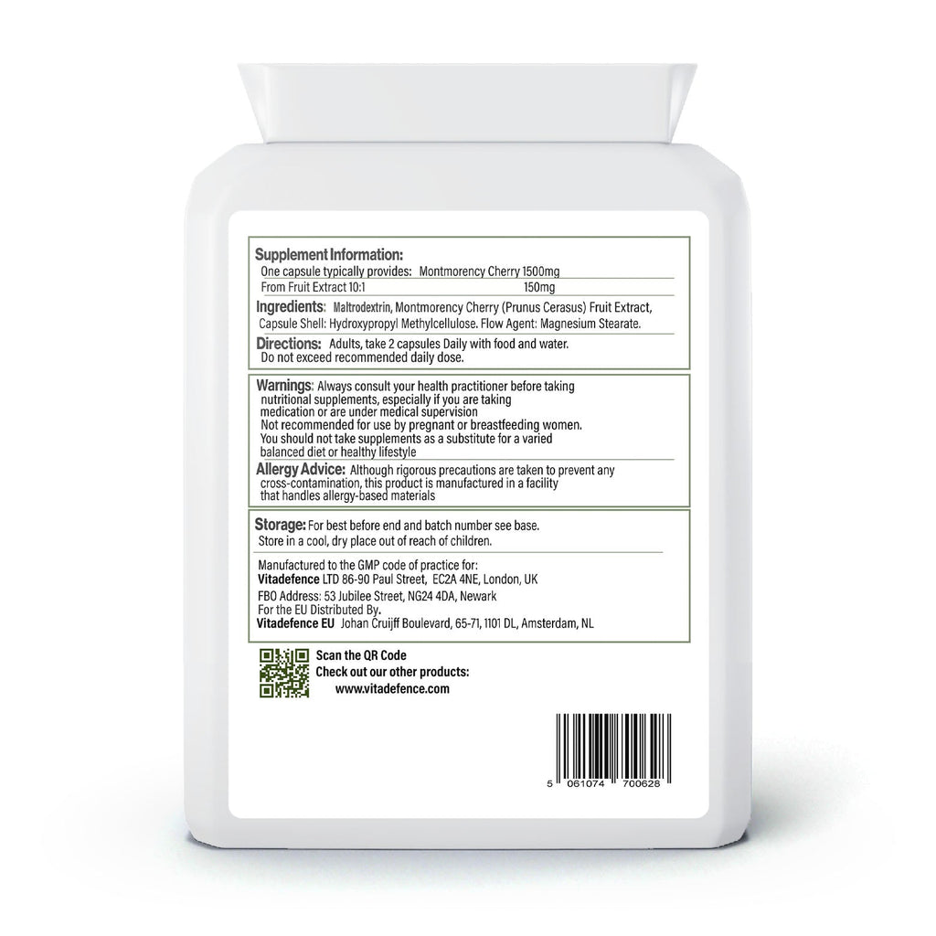 Montmorency 2-Pack | Pure Cherry Extract 1500mg – 180 Capsules (2 x 90)
