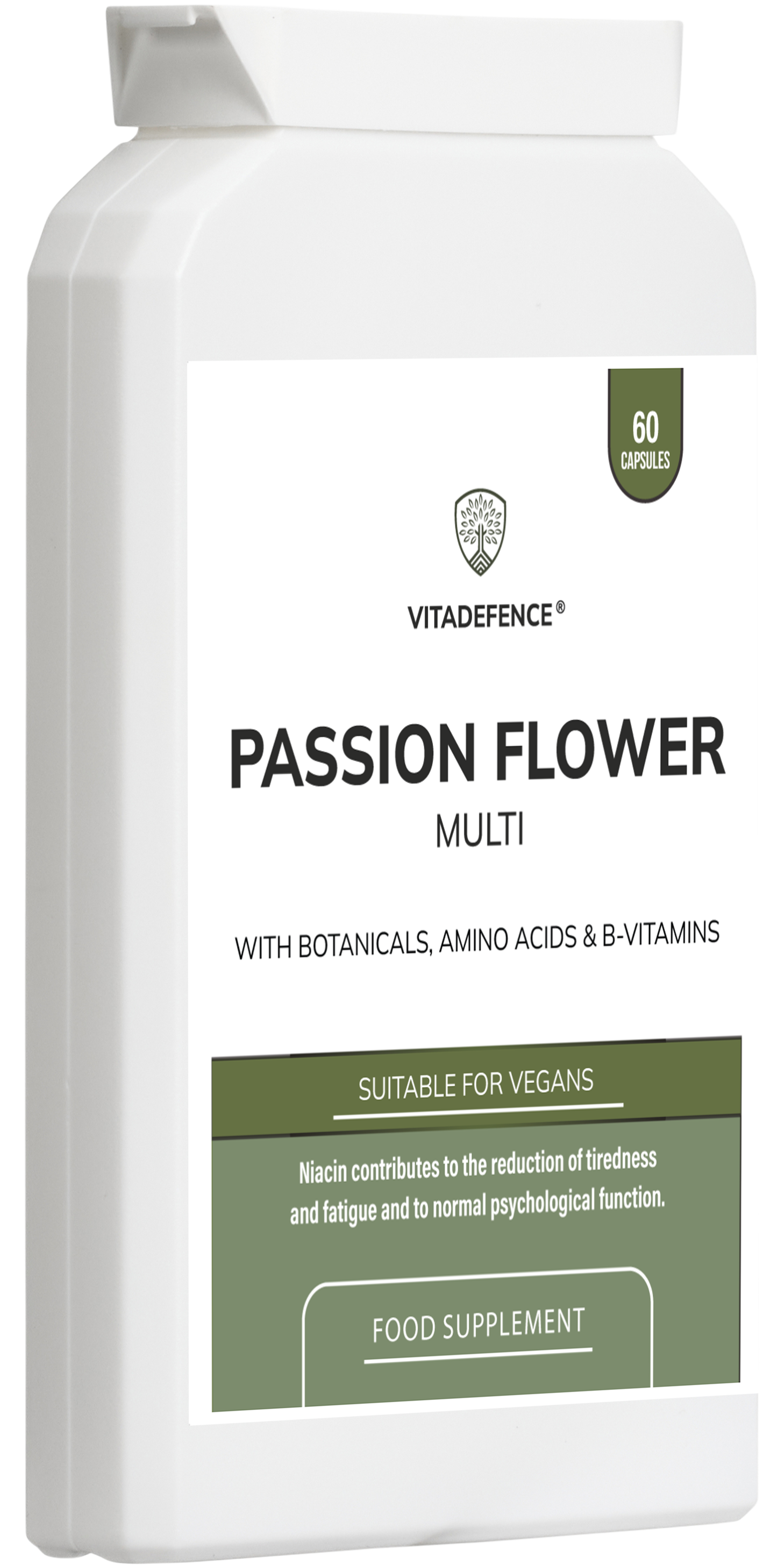 Passion Flower Multi | With Montmorency Cherry, Chamomile, Ashwagandha & Magnesium – 60 Capsule